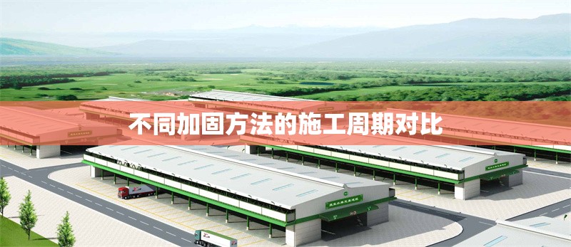 不同加固方法的施工周期對比