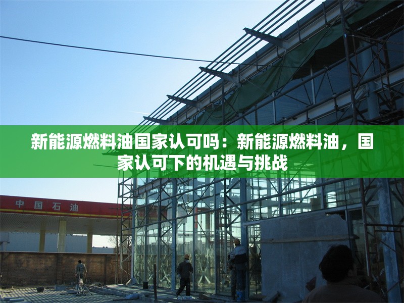 新能源燃料油國家認(rèn)可嗎：新能源燃料油，國家認(rèn)可下的機(jī)遇與挑戰(zhàn) 行業(yè)新聞