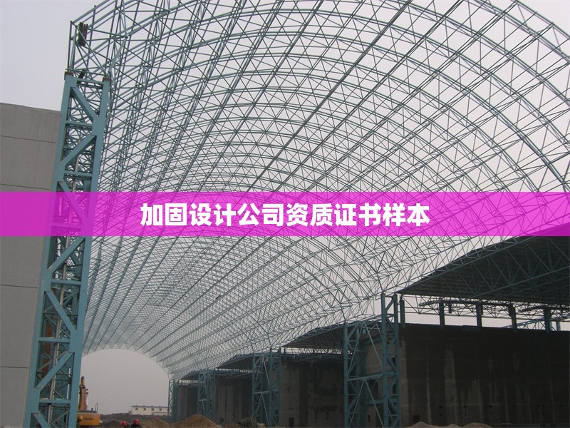 加固設(shè)計(jì)公司資質(zhì)證書樣本