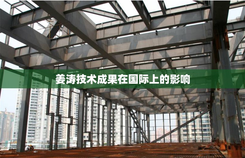 姜濤技術(shù)成果在國(guó)際上的影響