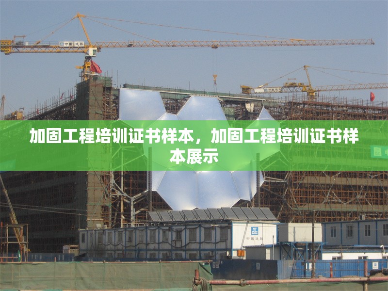 加固工程培訓(xùn)證書樣本，加固工程培訓(xùn)證書樣本展示