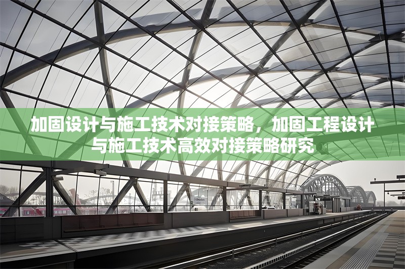 加固設(shè)計(jì)與施工技術(shù)對(duì)接策略，加固工程設(shè)計(jì)與施工技術(shù)高效對(duì)接策略研究