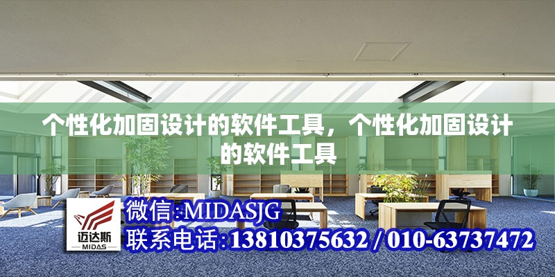 個性化加固設(shè)計(jì)的軟件工具，個性化加固設(shè)計(jì)的軟件工具