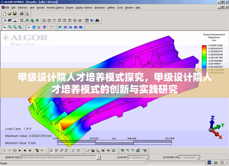 甲級設計院人才培養(yǎng)模式探究，甲級設計院人才培養(yǎng)模式的創(chuàng)新與實踐研究