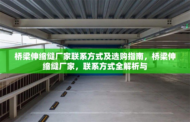 橋梁伸縮縫廠家聯(lián)系方式及選購指南，橋梁伸縮縫廠家，聯(lián)系方式全解析與 行業(yè)新聞
