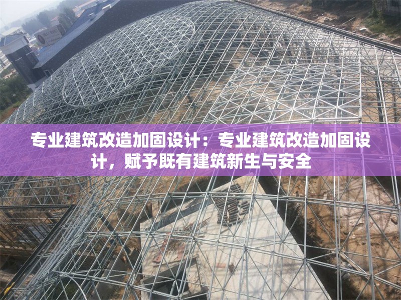 專業(yè)建筑改造加固設(shè)計(jì)：專業(yè)建筑改造加固設(shè)計(jì)，賦予既有建筑新生與安全 行業(yè)新聞