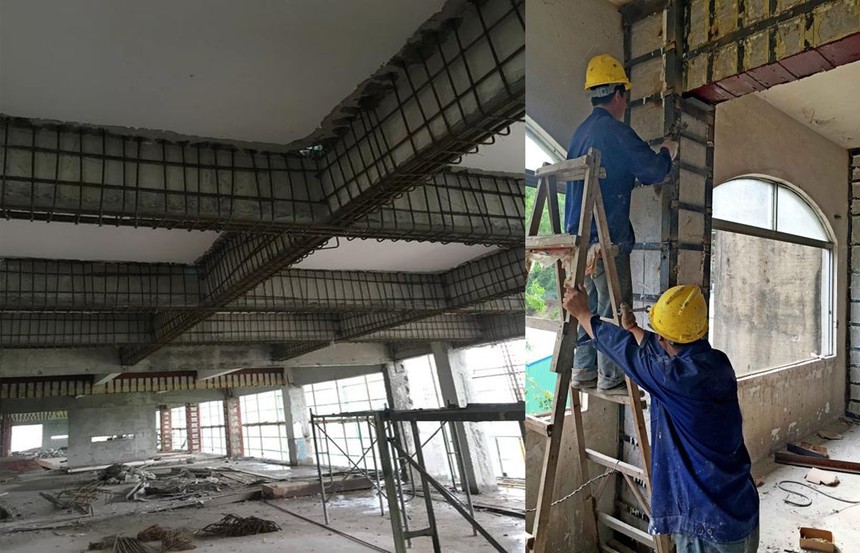 砼柱梁加固設(shè)計(jì)案例