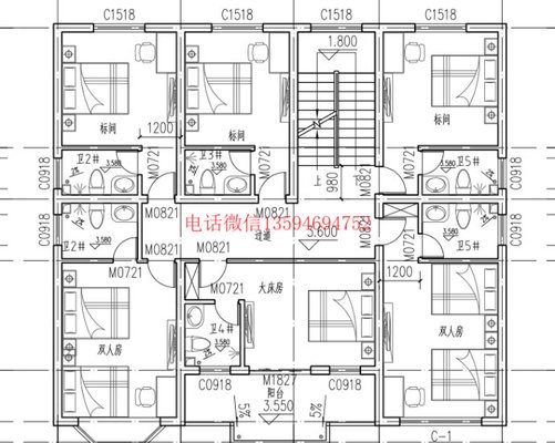 150平米農(nóng)村自建民宿設(shè)計圖