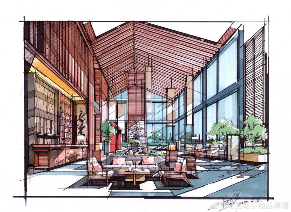 民宿設(shè)計手繪效果圖，幾種不同風(fēng)格的標(biāo)題供你參考，，驚艷民宿！手繪效果圖勾勒理想棲居空間，探秘民宿魅力，手繪效果圖里的詩意棲居藍圖，邂逅美好民宿，從