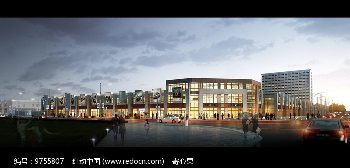 二層商業(yè)建筑效果圖怎么畫，二層商業(yè)建筑效果圖