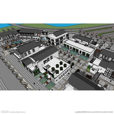 二層商業(yè)建筑效果圖怎么畫，二層商業(yè)建筑效果圖