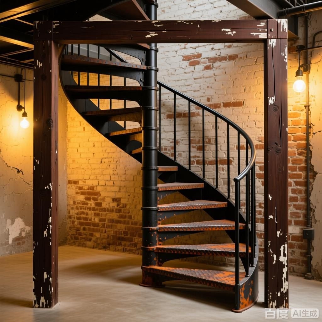 螺旋樓梯的五種框架設(shè)計(jì)（螺旋樓梯的五種框架設(shè)計(jì),生成四張不同框架設(shè)計(jì)的螺旋樓梯）